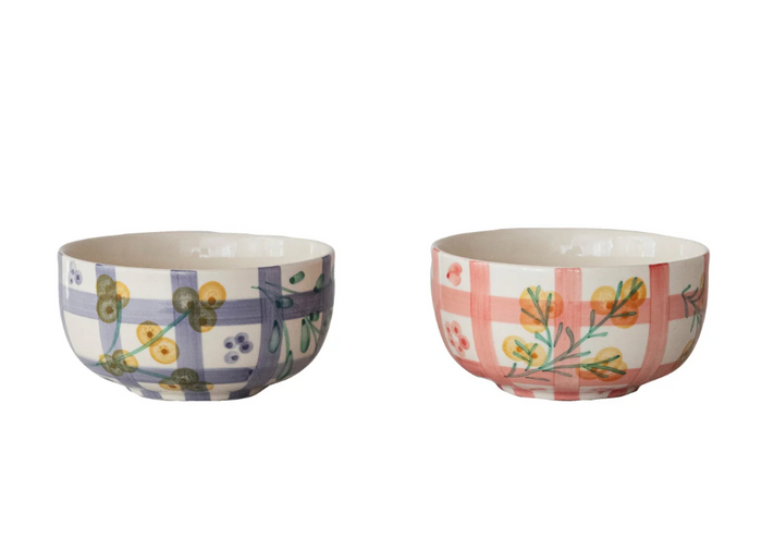 Hand-Painted Stoneware Bowl