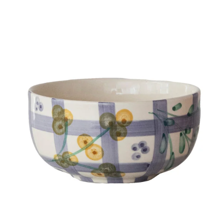 Hand-Painted Stoneware Bowl