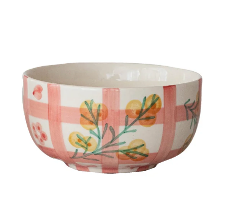 Hand-Painted Stoneware Bowl