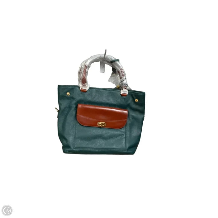 Handbag Leather By Isaac Mizrahi, Size: Large