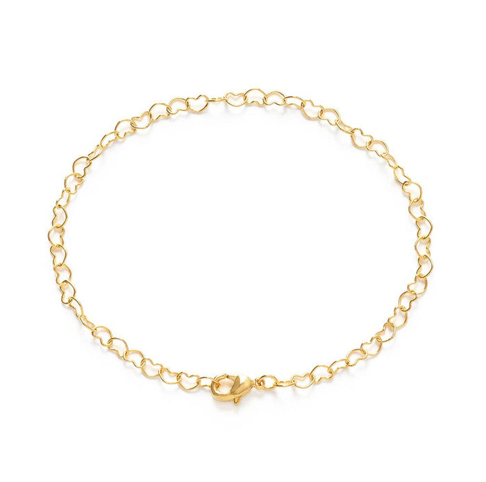 Heart Link Chain Bracelet