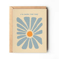 I'm Here For You - Abstract Flower Sympathy Card