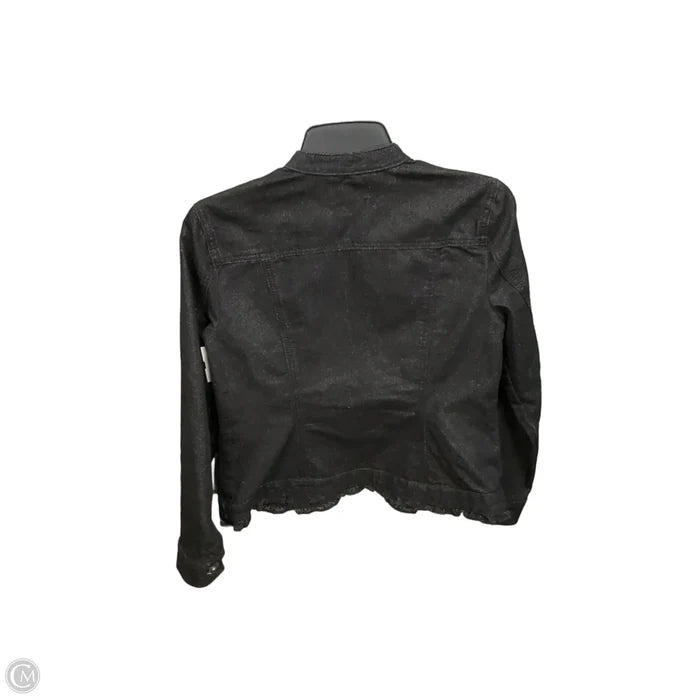 Jacket Denim By Christopher And Banks In Black Denim, Size: Sp