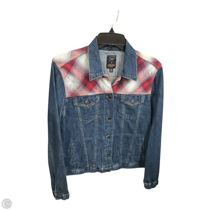 Jacket Denim By Gap In Blue, Size: M