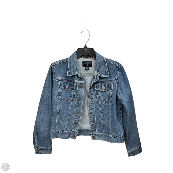 Jacket Denim By Nautica In Blue Denim, Size: S