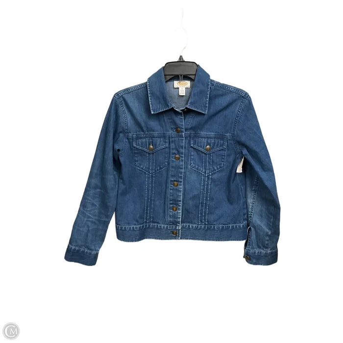 Jacket Denim By Talbots In Blue Denim, Size: S