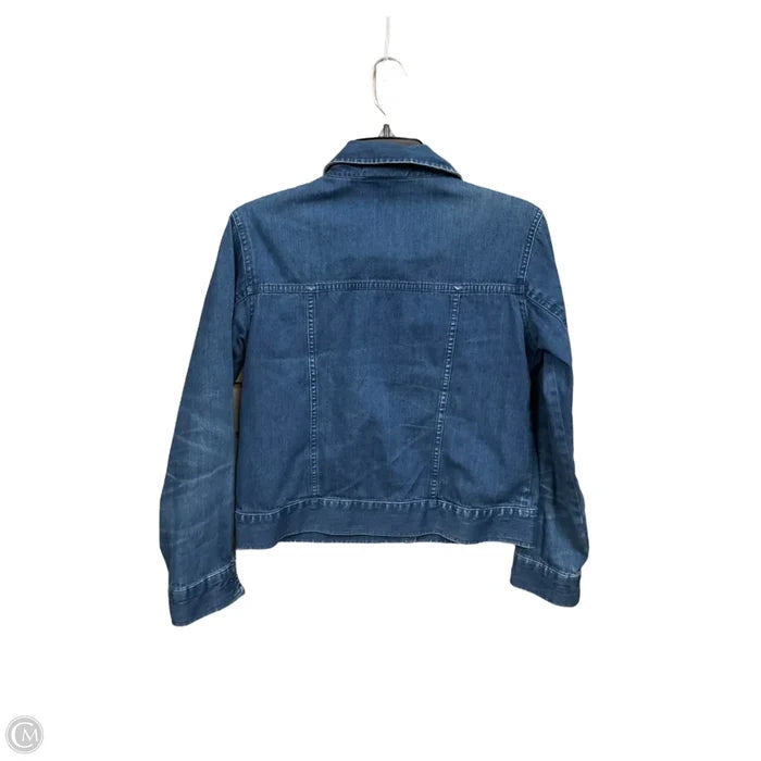 Jacket Denim By Talbots In Blue Denim, Size: S