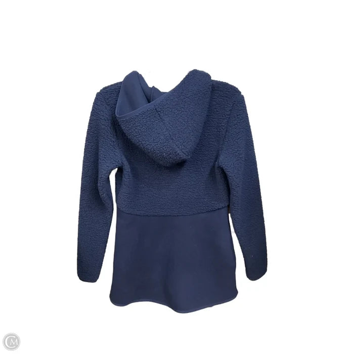 Jacket Faux Fur & Sherpa By Fila In Navy, Size: Xs