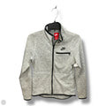 Jacket Fleece By Nike Apparel In Grey, Size: S