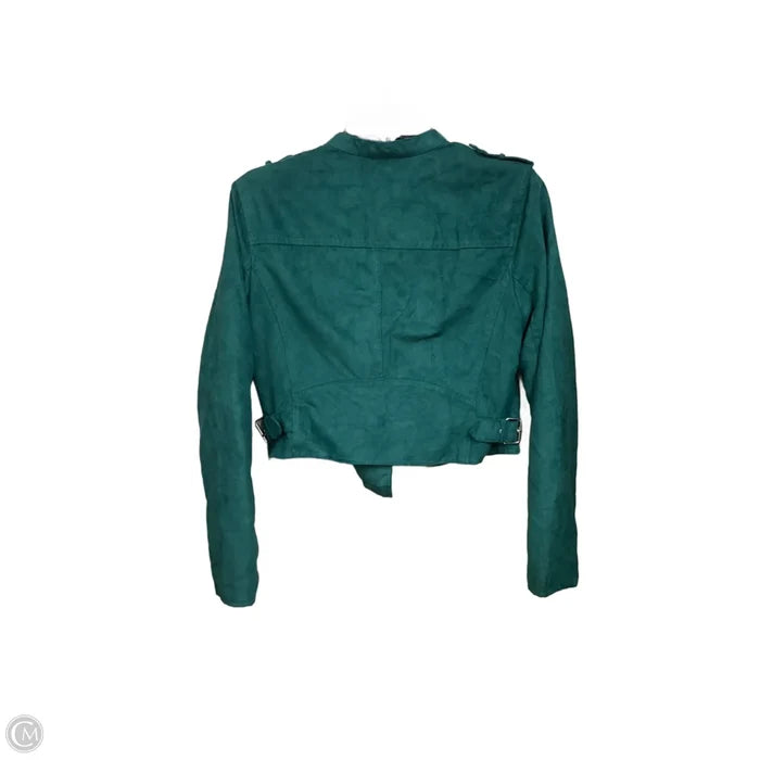 Jacket Moto By Bar Iii In Green, Size: M