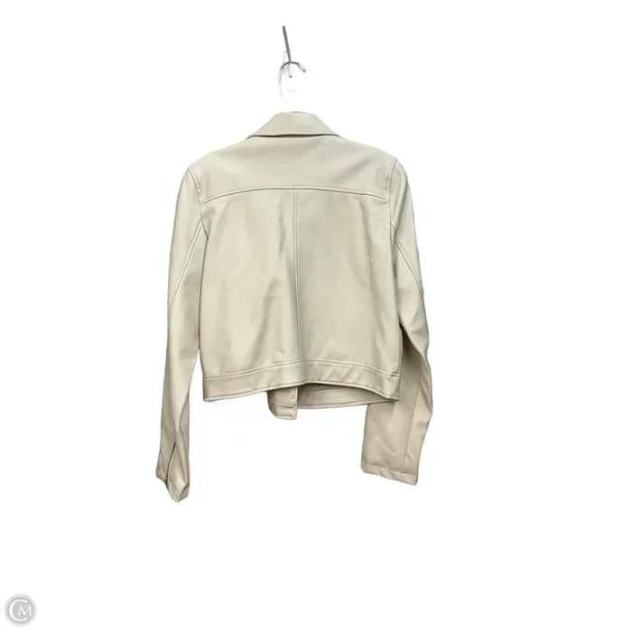 Jacket Moto By Shinestar In Tan, Size: M