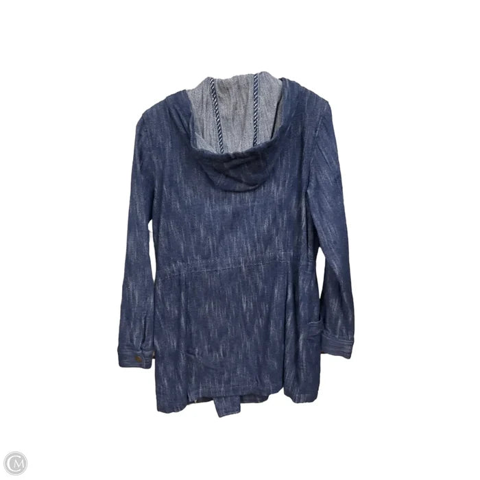 Jacket Shirt By Cabi In Blue, Size: M