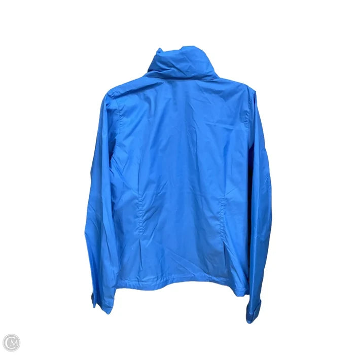 Jacket Windbreaker By Columbia In Blue, Size: M