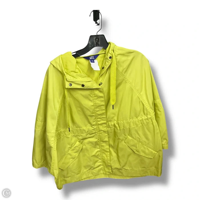 Jacket Windbreaker By Joy Lab In Yellow, Size: Xs