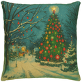 JAN'S HOMETOWN CHRISTMAS  SQUARE PILLOW