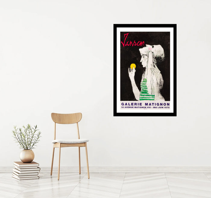 Jansem - Galerie Matignon by Jean Jansem, 1978 - Mourlot Editions - Fine_Art - Poster - Lithograph - Wall Art - Vintage - Prints - Original