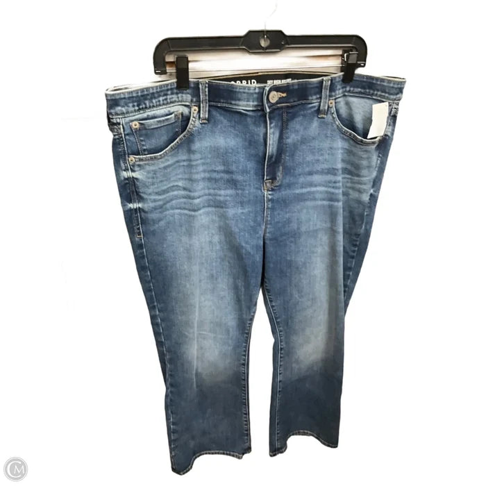 Jeans Boot Cut By Torrid In Blue Denim, Size: 18