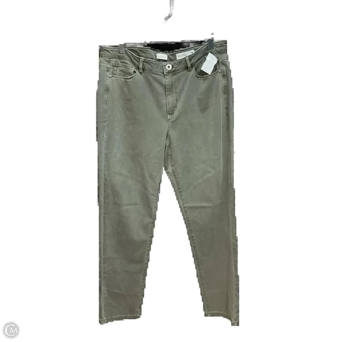 Jeans Boyfriend By J. Jill In Green Denim, Size: 14