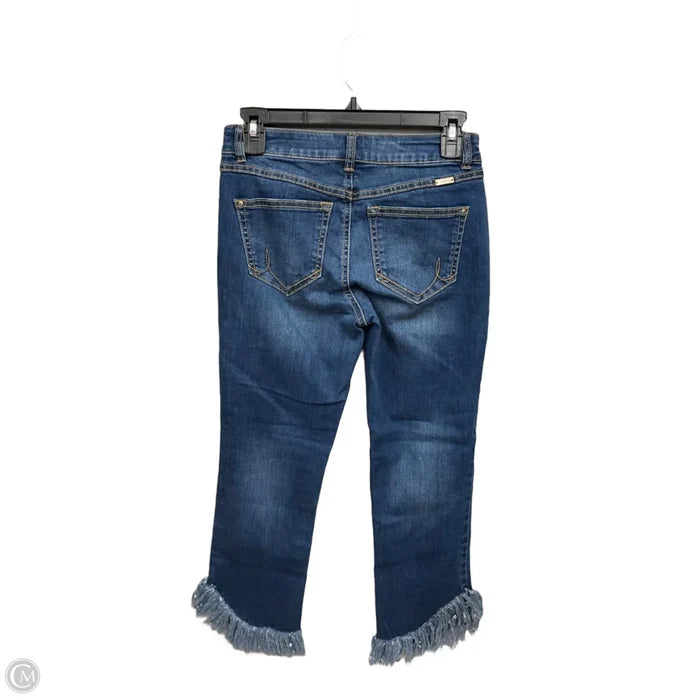 Jeans Cropped By Inc In Blue Denim, Size: 2
