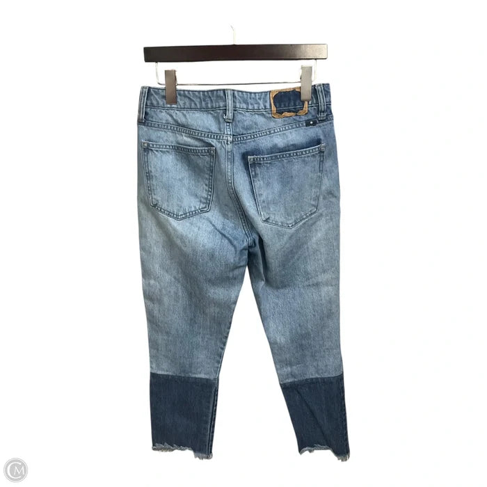 Jeans Cropped By Lucky Brand In Blue Denim, Size: 4