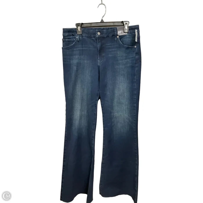 Jeans Flared By Express In Blue Denim, Size: 12