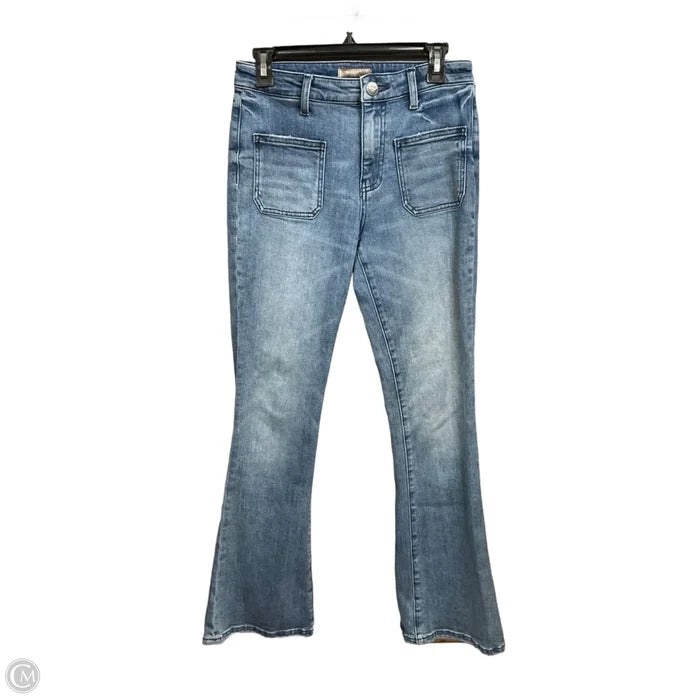 Jeans Flared By Kut In Blue Denim, Size: 2
