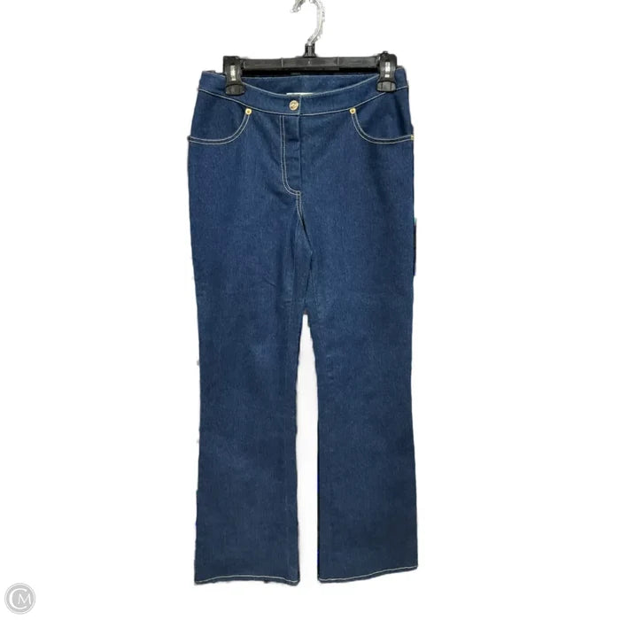 Jeans Flared By St. John In Blue Denim, Size: 2