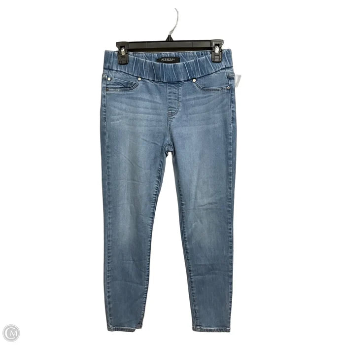 Jeans Jeggings By Liverpool In Blue Denim, Size: 6