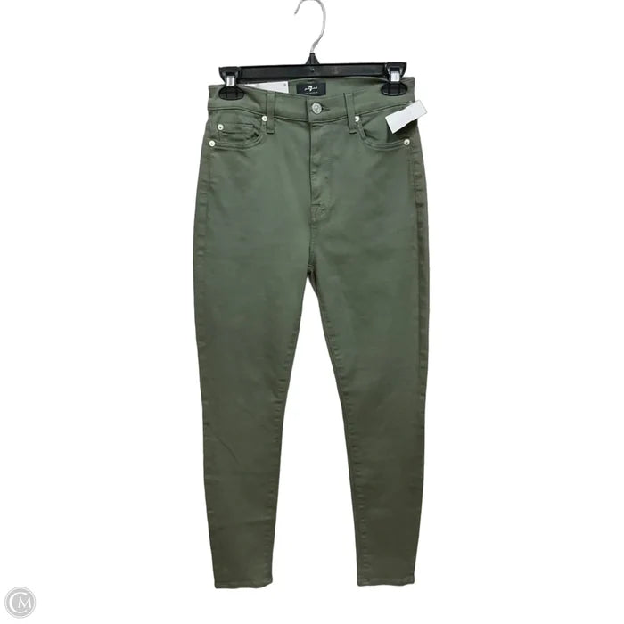 Jeans Skinny By 7 For All Mankind In Green, Size: 4