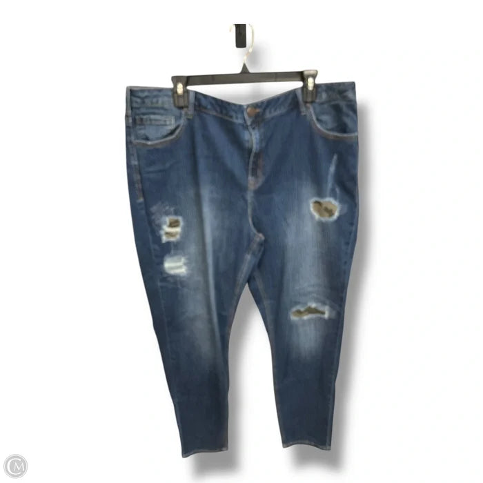 Jeans Skinny By Lane Bryant In Blue Denim, Size: 4x