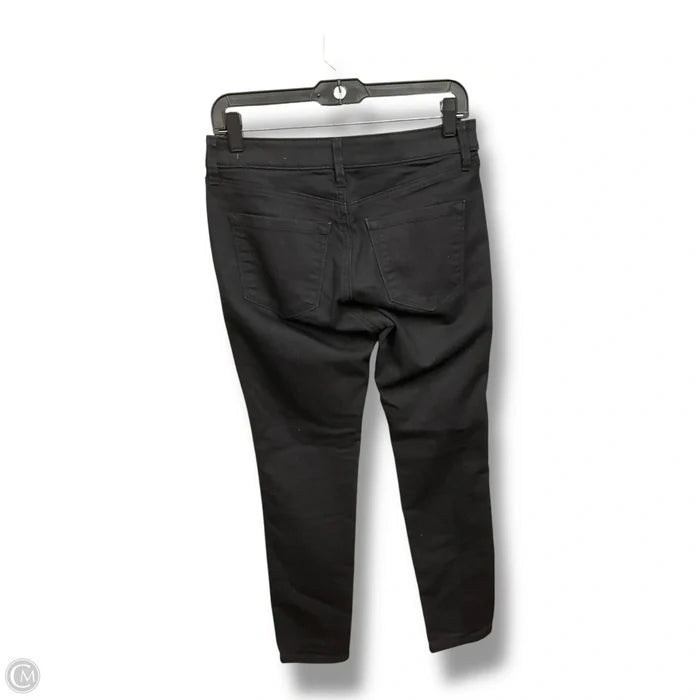 Jeans Skinny By Loft In Black Denim, Size: 4p