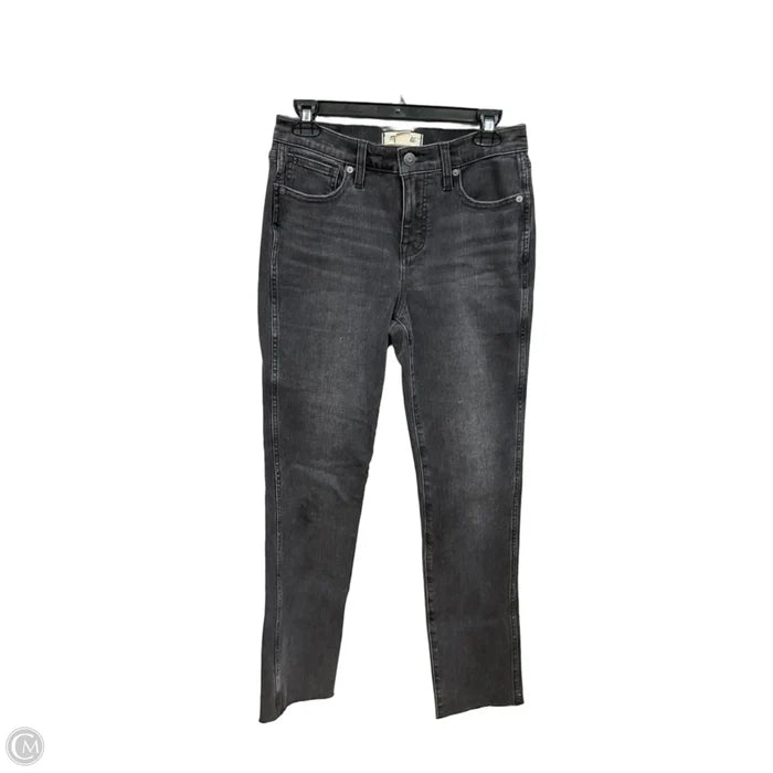 Jeans Skinny By Madewell In Black Denim, Size: 4