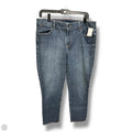 Jeans Skinny By Talbots In Blue Denim, Size: 14