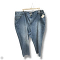 Jeans Straight By Catherines In Blue Denim, Size: 4x
