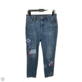 Jeans Straight By Chicos In Blue Denim, Size: 6