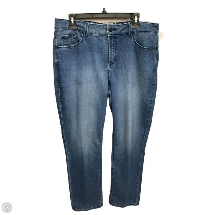 Jeans Straight By Clothes Mentor In Blue Denim, Size: 12