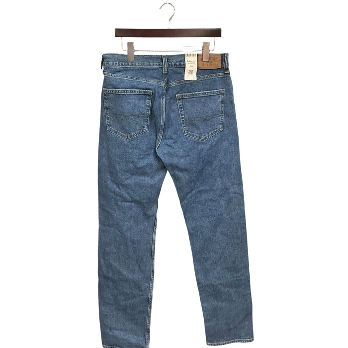 Jeans Straight By Cmb In Blue Denim, Size: 14