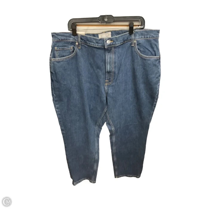Jeans Straight By Everlane In Blue Denim, Size: 18