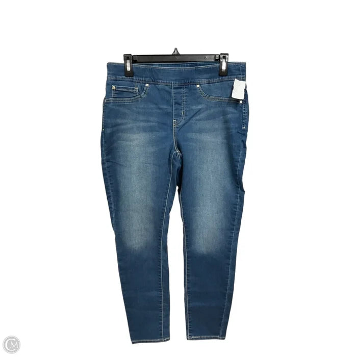 Jeans Straight By Levis In Blue Denim, Size: 12