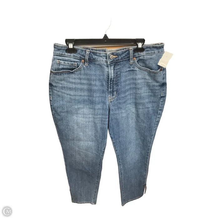 Jeans Straight By Old Navy In Blue Denim, Size: 14
