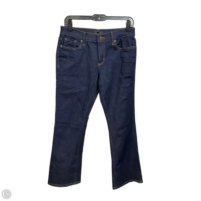 Jeans Wide Leg By Banana Republic In Blue Denim, Size: 4