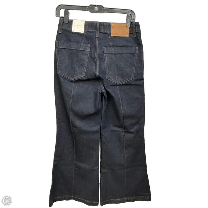 Jeans Wide Leg By Banana Republic In Blue Denim, Size: 4