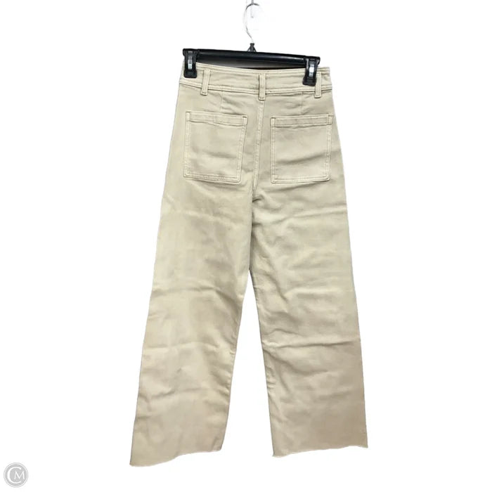 Jeans Wide Leg By Miou Muse In Tan Denim, Size: S