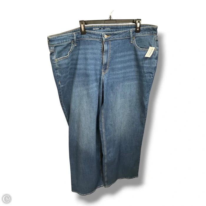 Jeans Wide Leg By Old Navy In Blue Denim, Size: 22