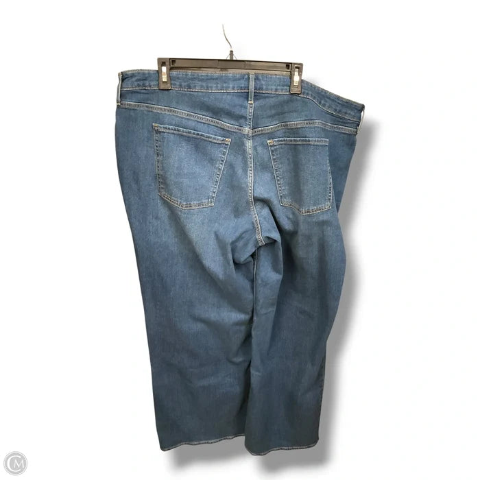 Jeans Wide Leg By Old Navy In Blue Denim, Size: 22