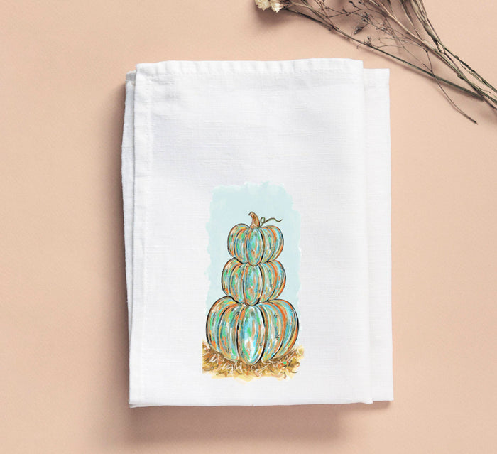 Jennie Pumpkin Stacked Trio Tea Towel