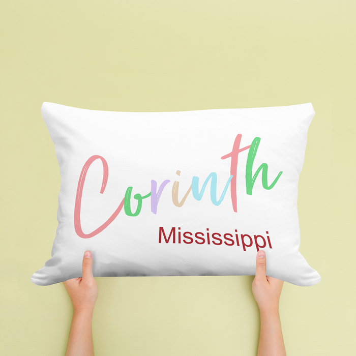 Just Lovely City And State Pillow