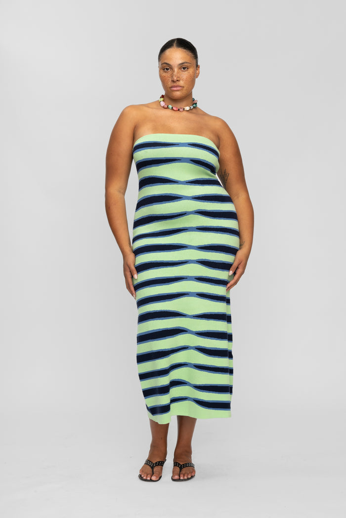 Kazia Maxi Dress - Aquamarine