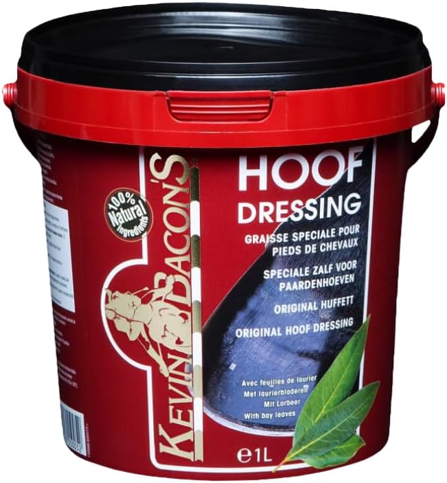 Kevin Bacon's ash based hoof dressing, 1 litre tub for conditioning horses' hooves
