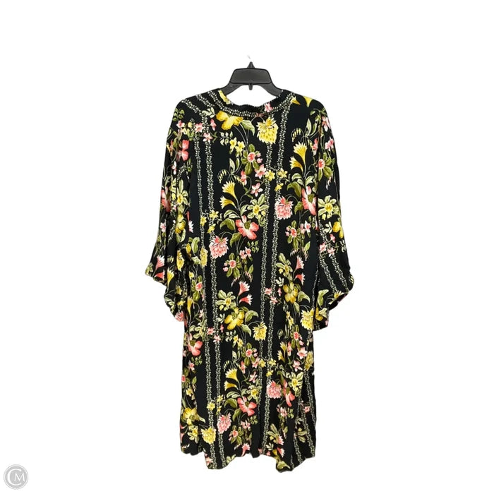 Kimono By Anthropologie In Floral Print, Size: Osfm